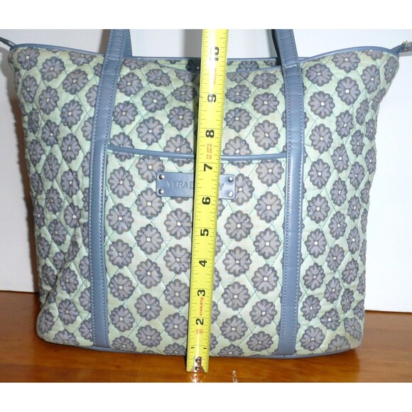 Vera Bradley Women's Nomadic Floral Zipper Shopper Inner Pocket Tote Bag Blue - Picture 3 of 7